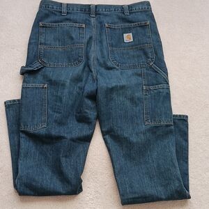 Relaxed Fit Men's Carpenter Blue Jeans